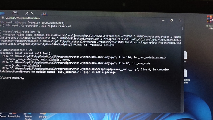 Giúp Sửa Lỗi Modulenotfounderror: No Module Named 'Pip._Internal' -  Programming - Dạy Nhau Học