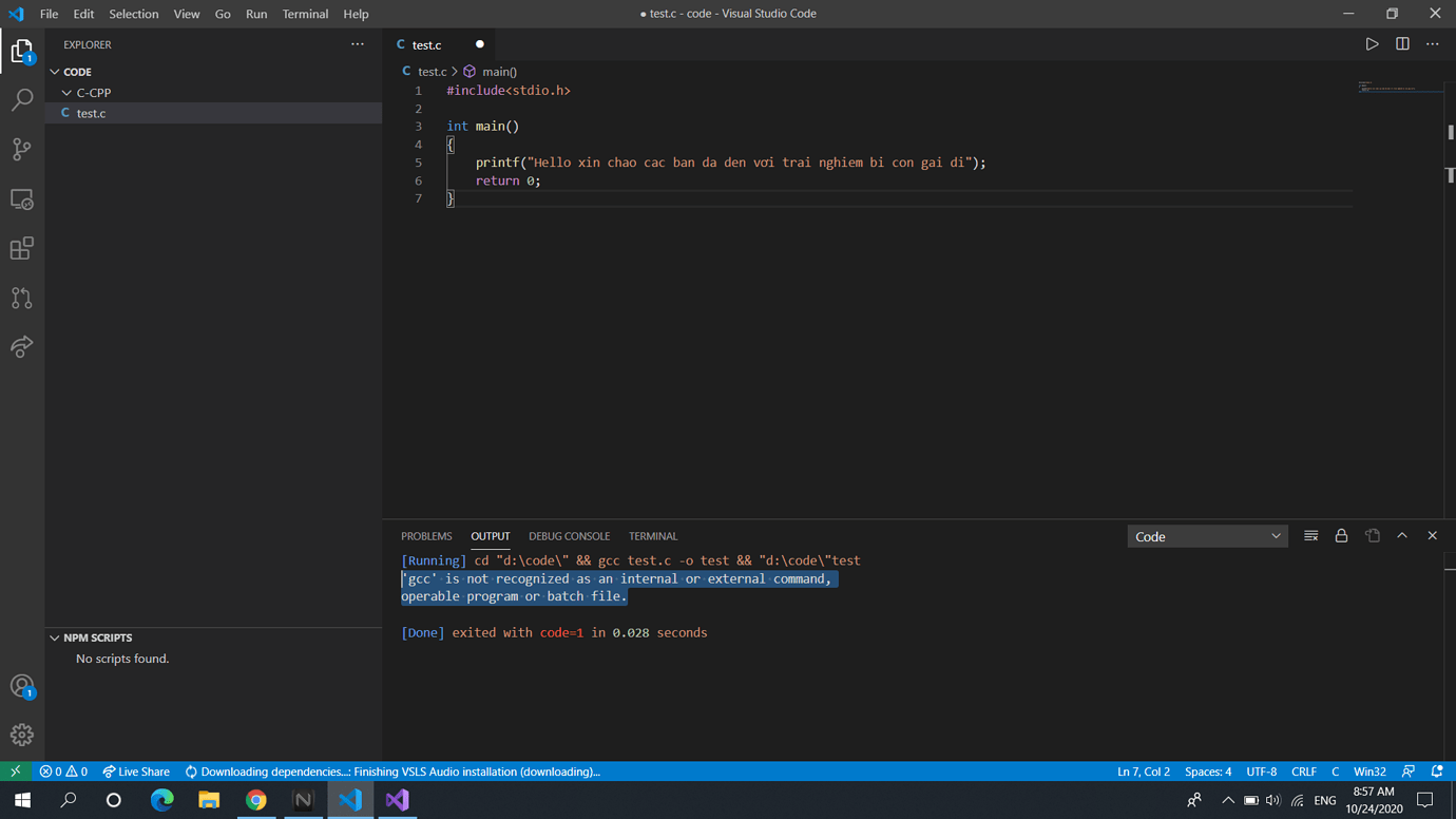L i Tr n VS Code Randomq D y Nhau H c